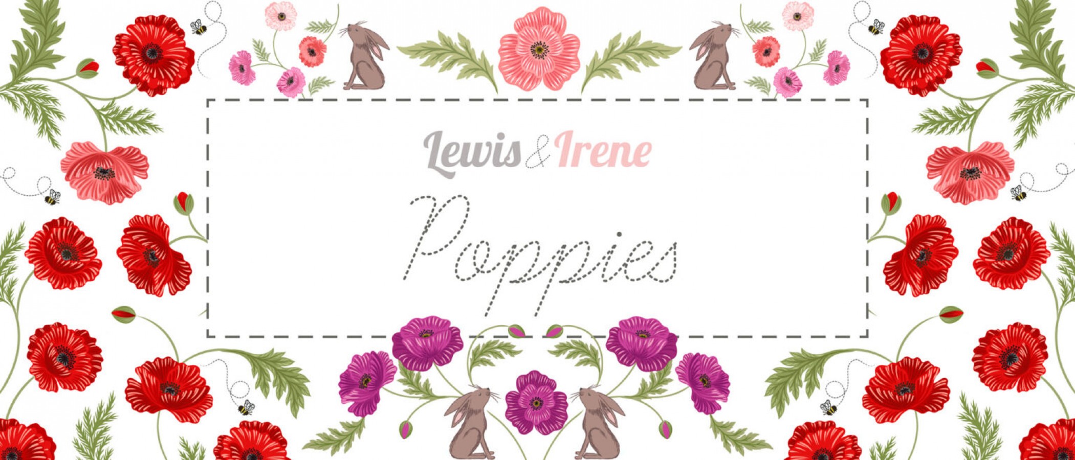 Lewis & Irene Fabric - Poppies Collection