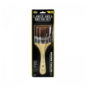 Royal & Langnickel Large Area Brush Set - Brown Taklon (Stiff)
