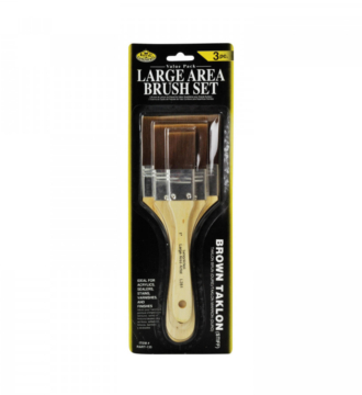 Royal & Langnickel Large Area Brush Set - Brown Taklon (Stiff)