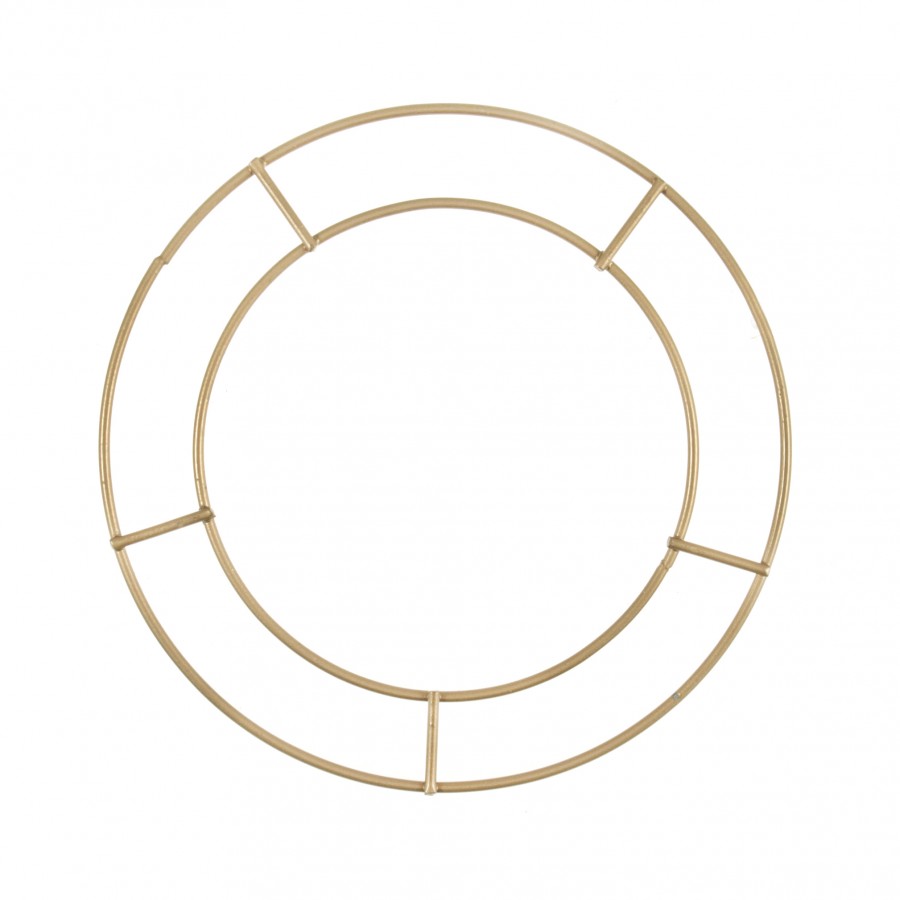 Gold Wire Wreath Base