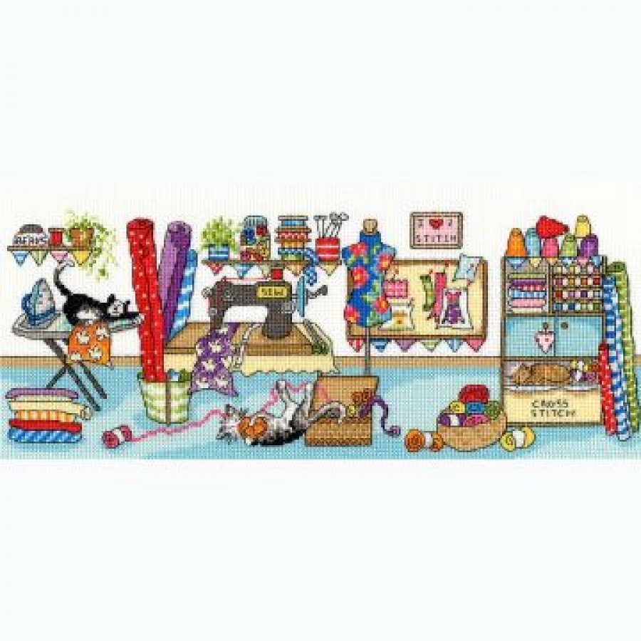 Bothy Threads set de points de croix deck chair fun, 37x15cm, xjr29