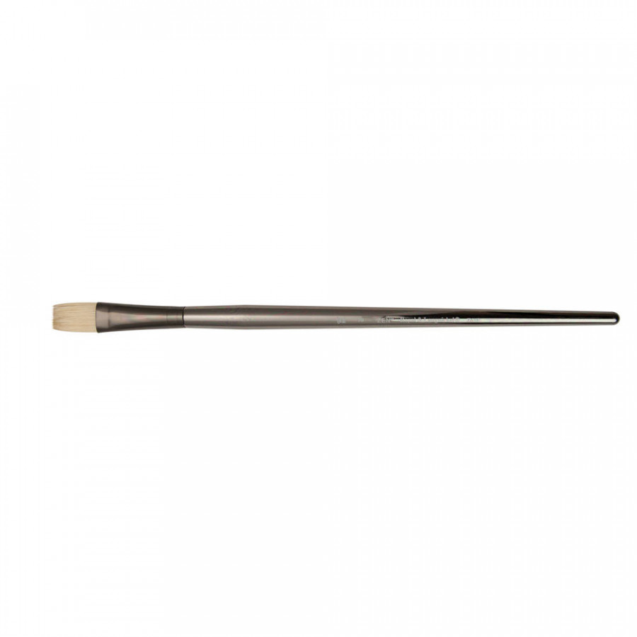 Zen™ White Bristle Flat Brush (Long Handle)