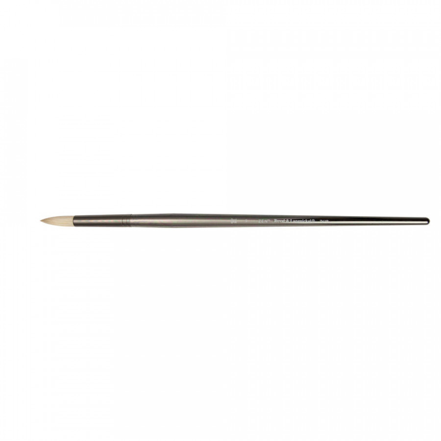 Zen™ White Bristle Round Brush (Long Handle)