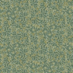 Makower - Hello Autumn - Blooms Teal - SOLD BY THE METRE