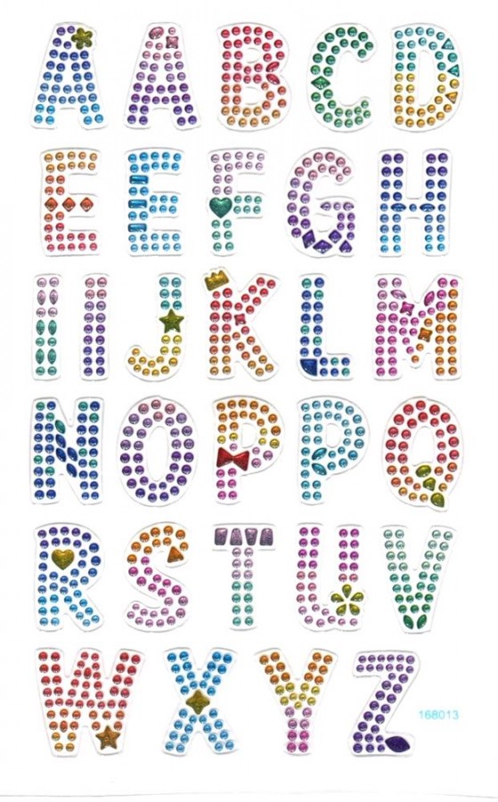 Crystal Alphabet Upper Case