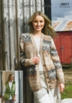 James C Brett Ladies Cardigan & Waistcoat Pattern JB917