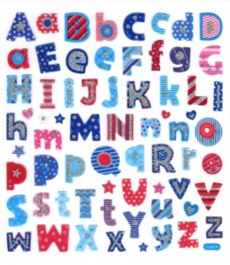 Jazzy Alphabet Stickers