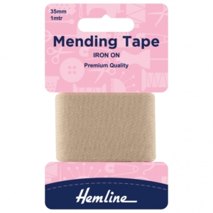 Iron-On Mending Tape: Beige - 100cm x 38mm