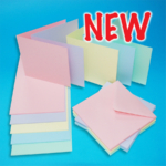 Pack of 40 Cards & Envelopes 6" x 6" - Assorted Pastels