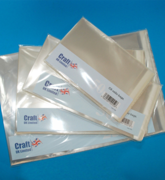 Pack of 50 Cellophane Bags for Cards C6