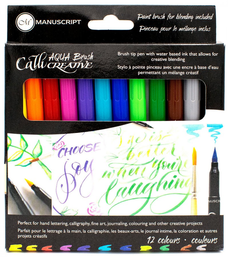 Manuscript  Callicreative Aqua Brush Markers Pk 12