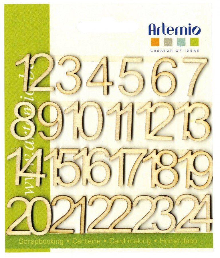 Artemio Wooden Numbers 20mm