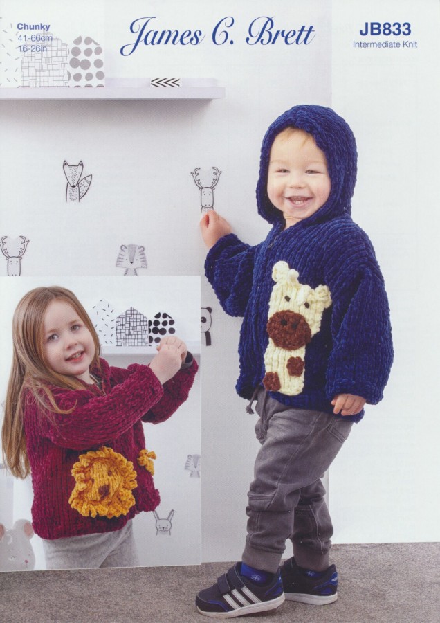 James C Brett Knitting Pattern JB833