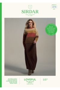 Sirdar Loveful 100% Recycled Acrylic DK Yarn Sweater Pattern 10770
