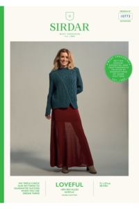 Sirdar Loveful 100% Recycledb DK Yarn Sweater Pattern 10773
