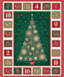 Makower Good Tidings Advent Fabric SOLD BY THE PANEL