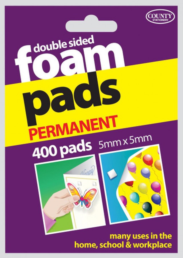 Foam Pads Double Sided Pk 400