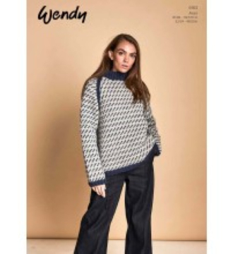 Wendy Wool Knitting Pattern 6163 - Unisex Fair Isle Sweater