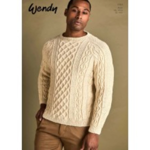 Wendy Wool Knitting Pattern 6164 - Sweater