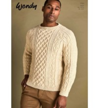 Wendy Wool Knitting Pattern 6164 - Sweater