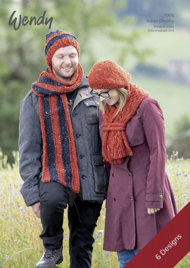 Wendy Wools Hats & Scarfs Pattern 7008