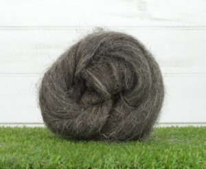 Needle Felting Natural Herwick Dark Grey Fleece 50g
