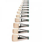 Winton Hog Brush Long Handle - Short Flat / Bright