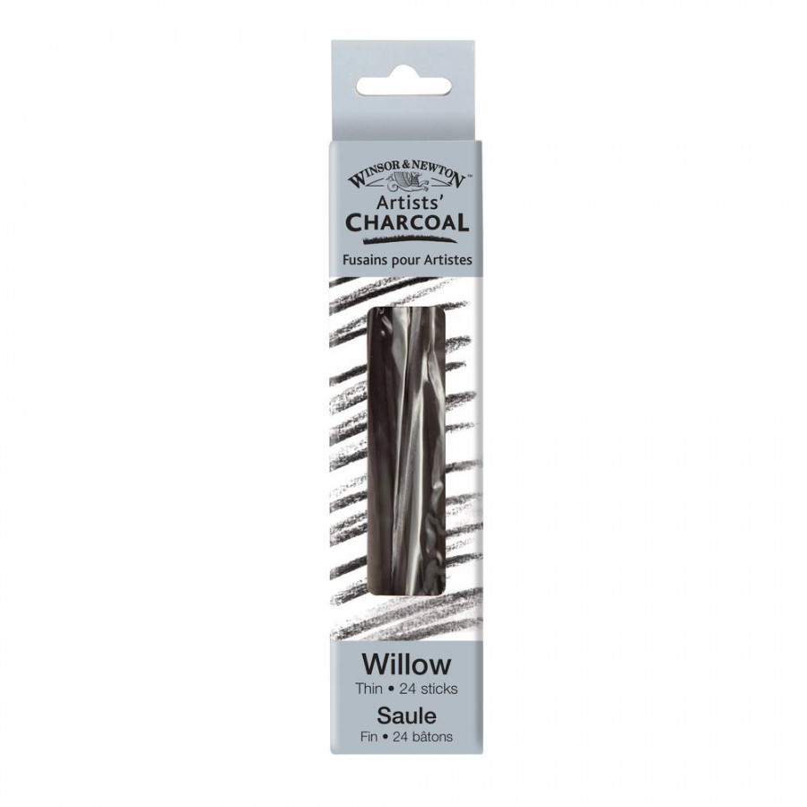 Winsor & Newton Artists' Charcoals - Thin 24 Sticks