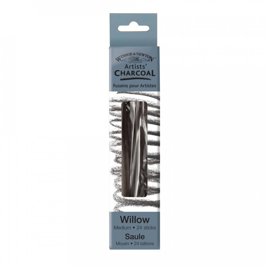 Winsor & Newton Artists' Charcoals - Medium 24 Sticks