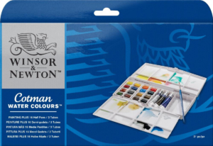 Cotman Watercolour Painting Plus Set - Half Pan & Tubes