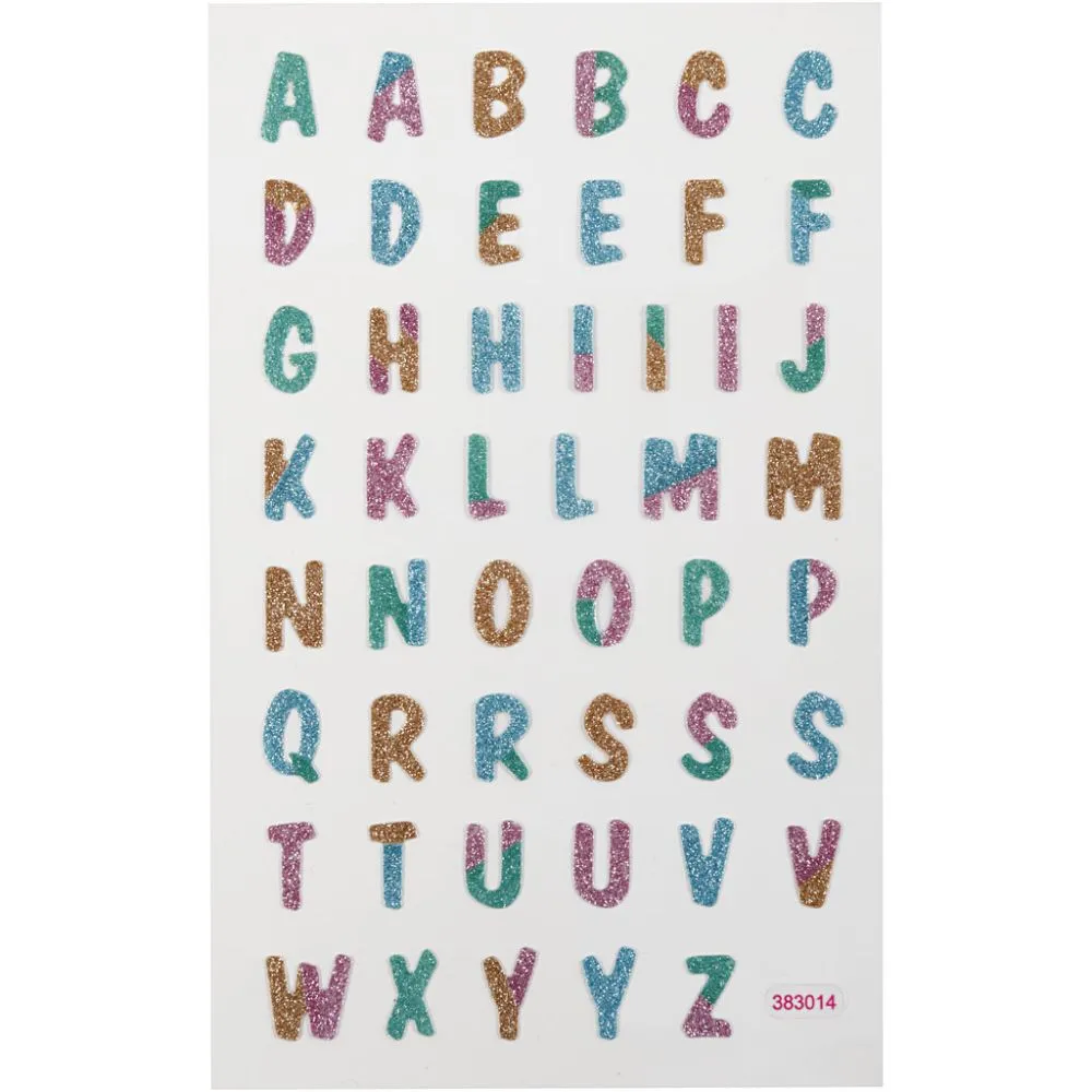 Stickers Glitter Letters A - Z