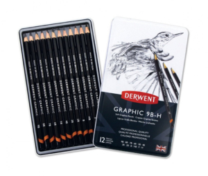 Derwent Graphic Pencils - Tin of 12 Soft