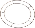 Wire flat copper wreath frame 14"
