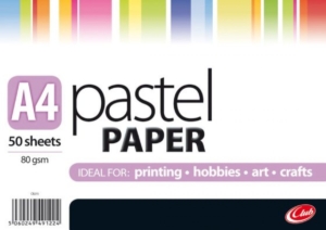 A4 Pastel Paper X 50 sheets 80gsm (SOLD PER PACK)