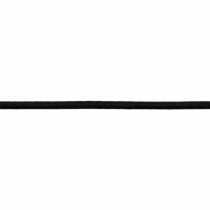 Black Round Elastic 4mm x 1m