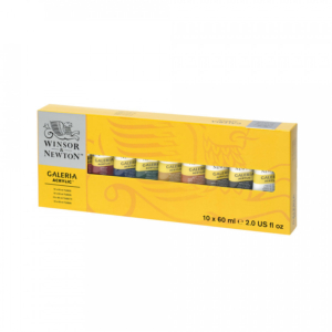 WInsor & Newton Galeria Acrylic 10 x 60ml Tube Set