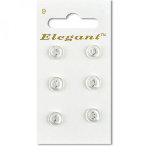 Sirdar Elegant Buttons - White 9mm