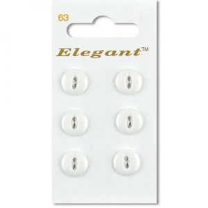 Sirdar Elegant Buttons - Opaque White 11mm