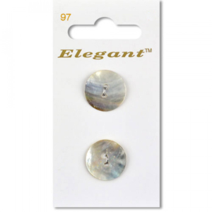 Sirdar Elegant Buttons - White             19mm