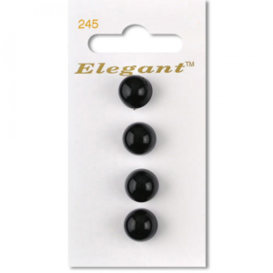 Sirdar Elegant Buttons - Black 11mm