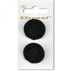 Sirdar Elegant Buttons - Black Shank 28mm