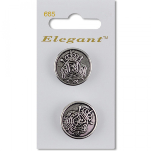 Sirdar Elegant Buttons - Antique Nickel 22mm