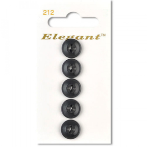 Sirdar Elegant Buttons - Charcoal 4-Hole 12mm