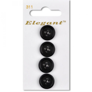 Sirdar Elegant Buttons - Black 16mm