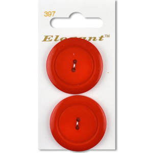 Sirdar Elegant Buttons - Red 2-Hole 34mm