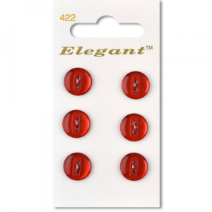 Sirdar Elegant Buttons - Red 2-Hole 12mm