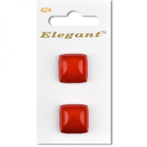 Sirdar Elegant Buttons - Red 2-Hole 16mm