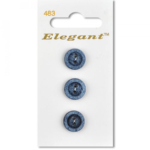 Sirdar Elegant Buttons - Navy 12mm