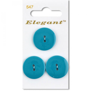Sirdar Elegant Buttons - Turquoise 2-Hole 22mm