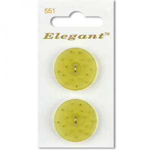 Sirdar Elegant Buttons - Lime Green 2-HL 25mm